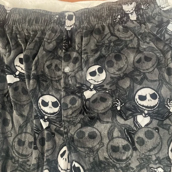Disney Black and Gray Nightmare Before Christmas Pajama Pants - Picture 4 of 8